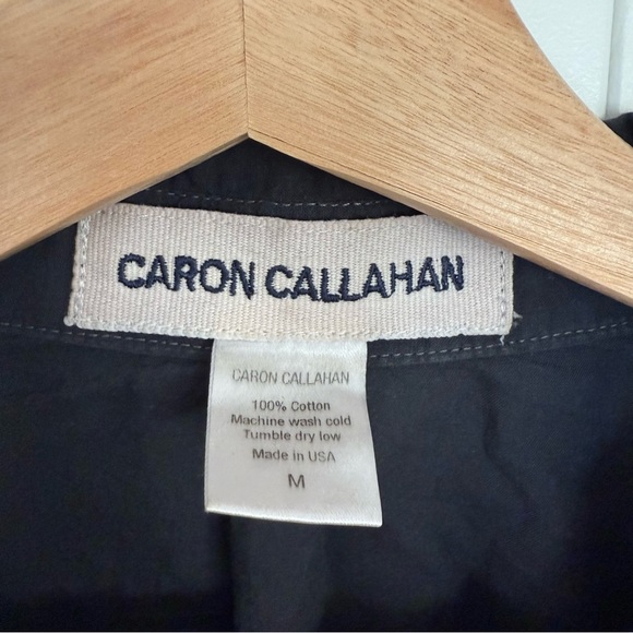 Caron Callahan Alastair Cotton Shirt - Charcoal Batiste - Picture 4 of 7